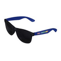 Royal Blue Retro 2 Tone Tinted Lens Sunglasses